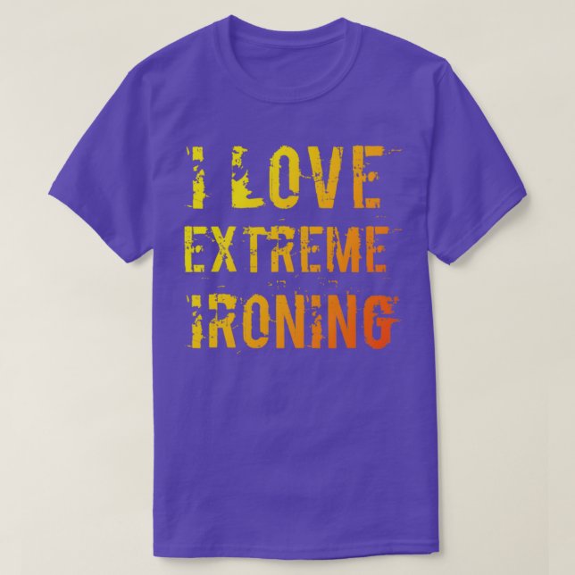 T-shirt I Love Extreme Ironing 5 (Design devant)
