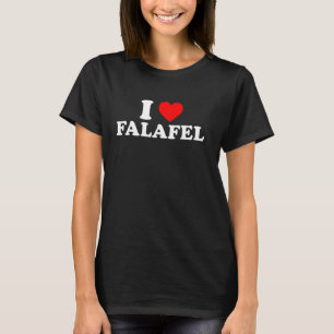 T-shirt I Love Falafel Funny Vegan Humour alimentaire sain