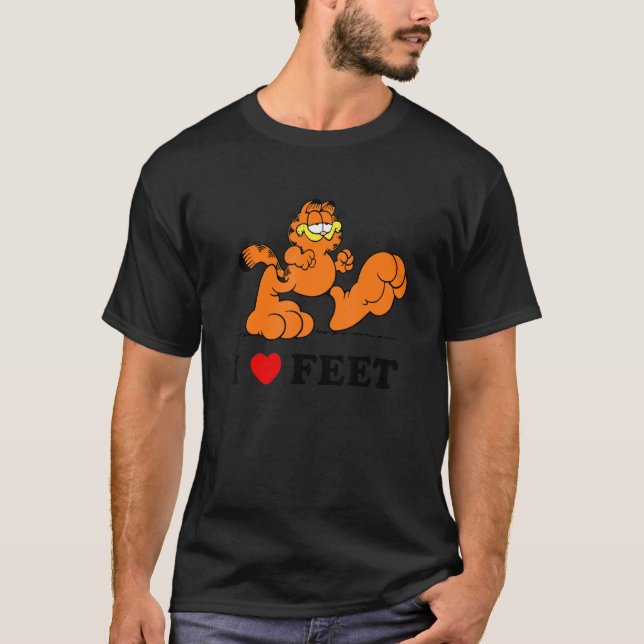T-shirt I Love Feet Chat Cute Animal Animaux Propriétaire (Devant)