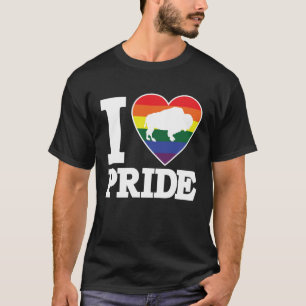 T-shirt I LOVE FIDE Buffalo NY LGBTQ beau arc en ciel h