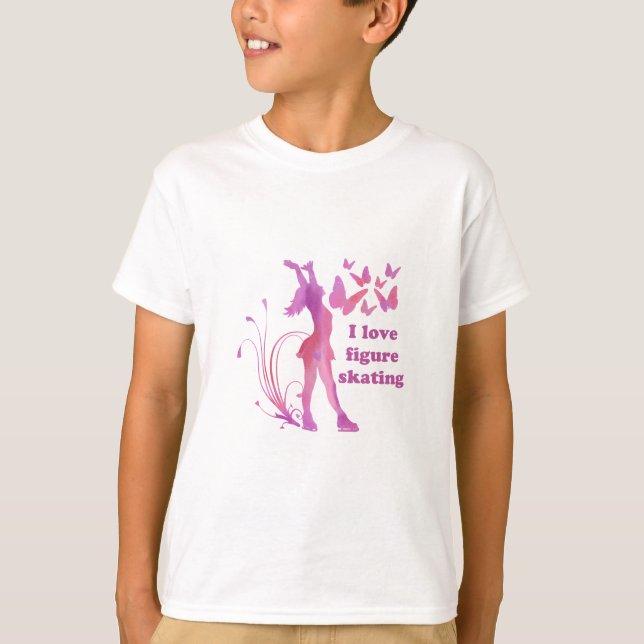 T-shirt I Love Figure Patinage (Devant)
