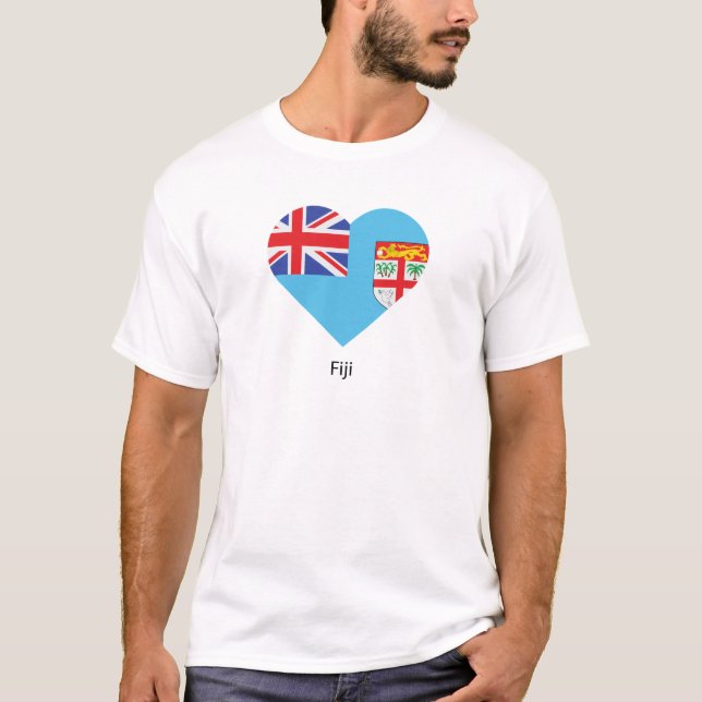 T-shirt I Love Fiji (Devant)