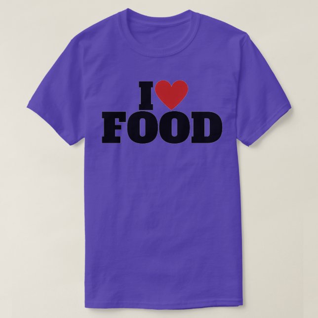 T-shirt I Love Food   (2)  (Design devant)