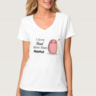 T-SHIRT I LOVE FOOD DEMEUREZ THAN PEOPLE