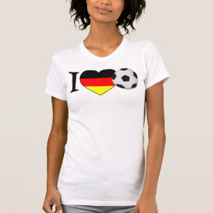 T-shirt « I Love football » Allemagne Girls Shirt