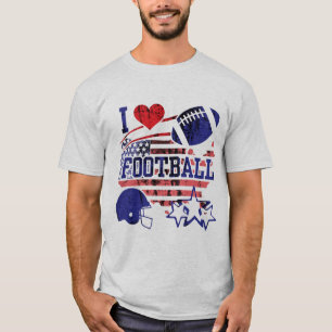 T-shirt I Love Football (Football Américain)