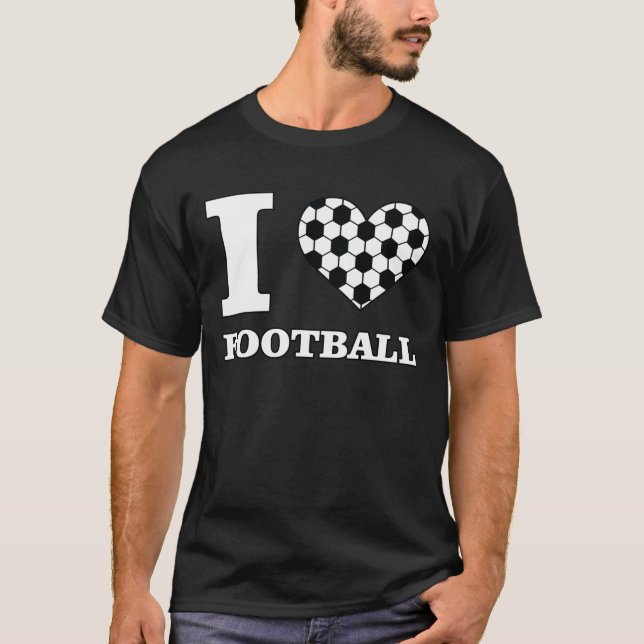 T-shirt I Love Football / Soccer (Devant)