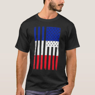 T-shirt I Love France Fête Nationale Drapeau Français Pari