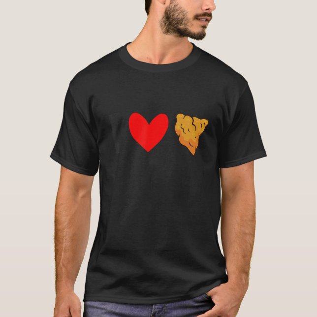 T-shirt I Love Fried Chicken Fried Chicken (Devant)