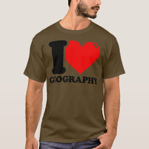 T-shirt I Love Géographie 5