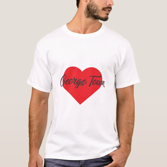 T-shirt I Love George Town - Cayman Islands (Devant)