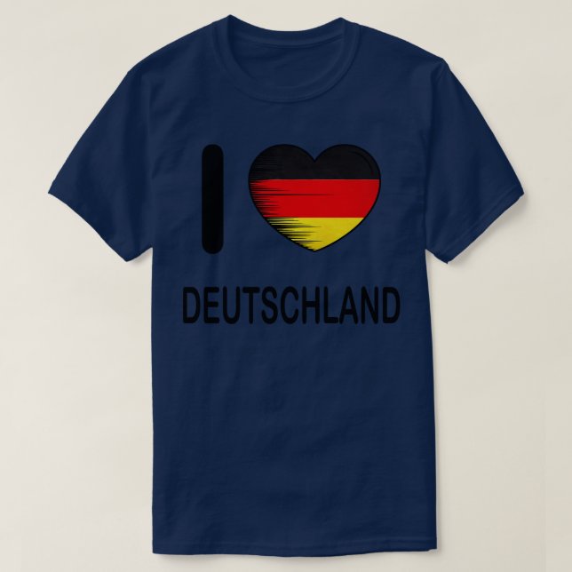 T-shirt I Love Germany My Home My Country 1 (Design devant)