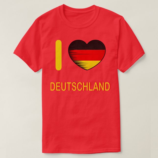 T-shirt I Love Germany My Home My Country 3 (Design devant)