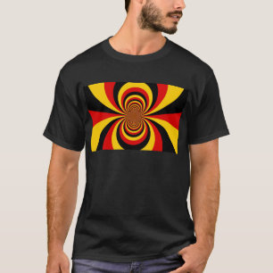 T-shirt I Love Germany National Flag Colors Art Print