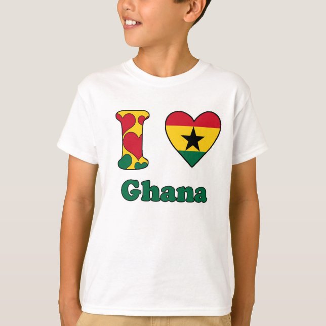 T-shirt I love Ghana (Devant)
