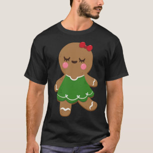 T-shirt I Love Gingerpain Cookies Filles Noël Et Hol