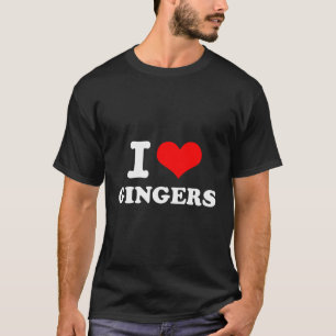 T-shirt I Love Gingers - I Heart Gingers