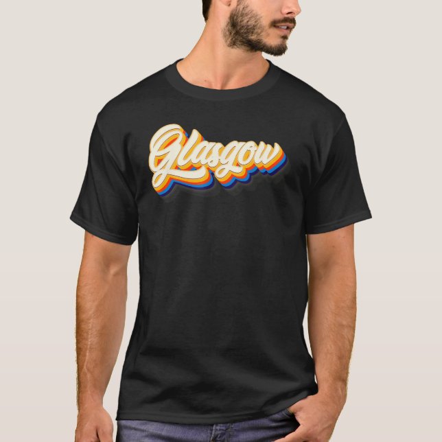 T-shirt I love Glasgow United Kingdom keepsake (Devant)