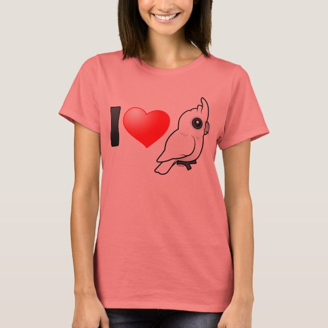 T-shirt I Love Goffin's Cockatoos (Devant)