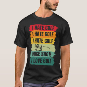 T-shirt I Love Golf Joueur Golfeur Coach Sports Gr