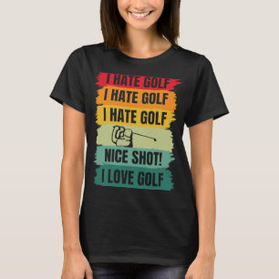 T-shirt I Love Golf Joueur Golfeur Coach Sports Gr