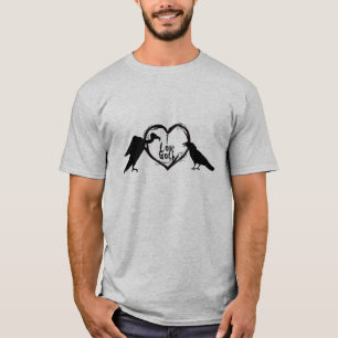 T-shirt I Love Goth avec Corbeau & Vautour