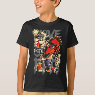 T-shirt I Love Graffiti Art Spray Peinture Artiste Graffit