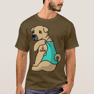 T-shirt I Love Grandma Tattoo Shar Pei Grandmother Dog 