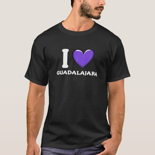 T-shirt I Love Guadalajara Mexico 5 (Devant)