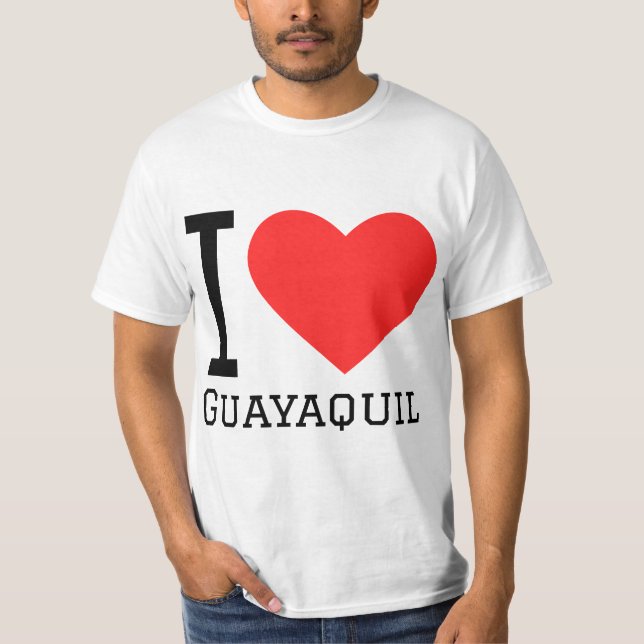 T-shirt I love guayaquil (Devant)