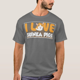 T-shirt I Love Guinée Cochons Guinée Cochon Oreille Animau