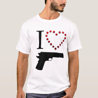T-SHIRT I LOVE GUN