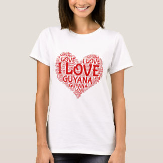 T-shirt I Love Guyana Souvenir