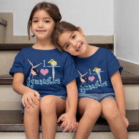 I Love Gymnastics Cute Custom