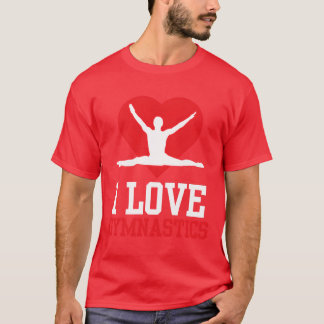 T-shirt I Love Gymnastics Gymnasts Gymnast Sports Lover vi