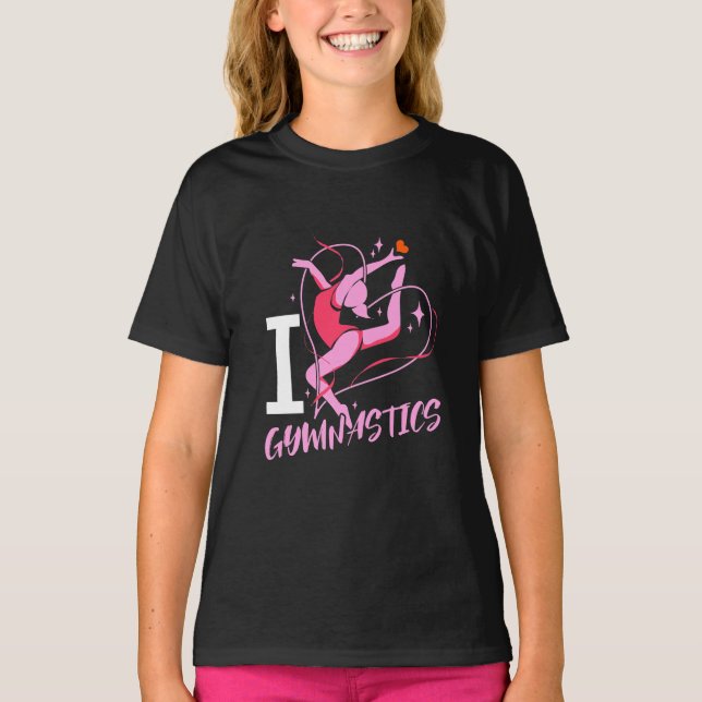 T-shirt I Love Gymnastique (Devant)