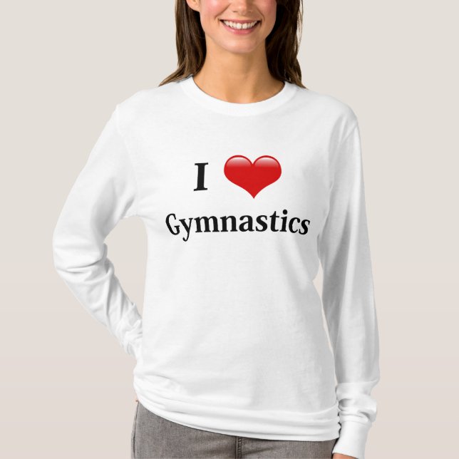 T-shirt I Love Gymnastique (Devant)
