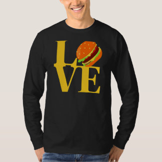 T-shirt I Love Hamburgers Meilleur Tasty Cheeseburger Slid