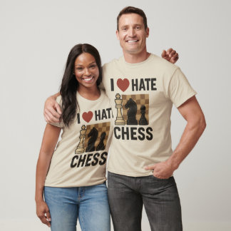 T-shirt I Love-Hate Chess