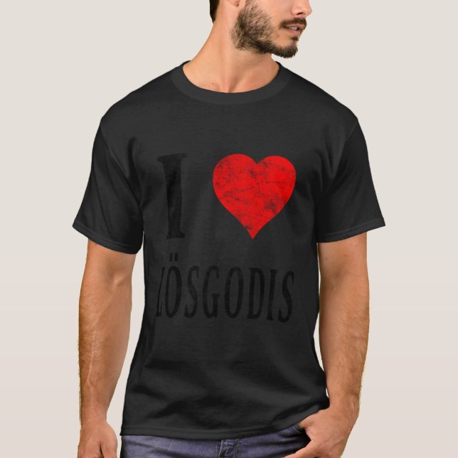 T-shirt I Love He Lã (Sgodis Suède) (Devant)