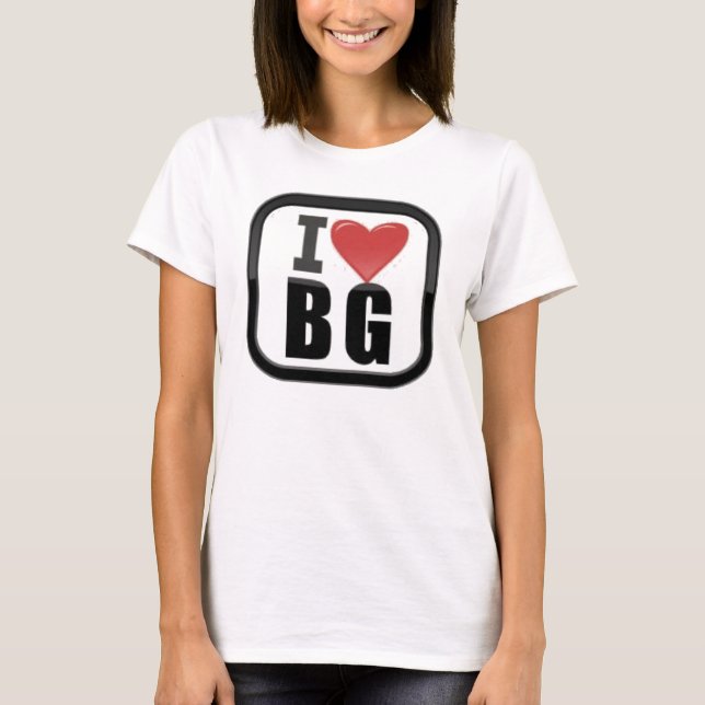 T-SHIRT I LOVE/HEART BG RINGER TEE (Devant)