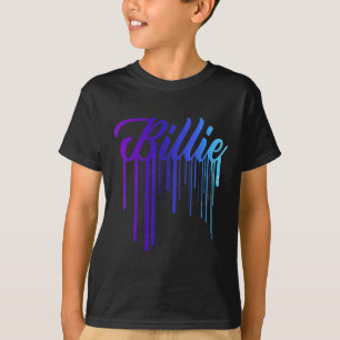 T-shirt I Love Heart Billie Prénom Personnalisé Super
