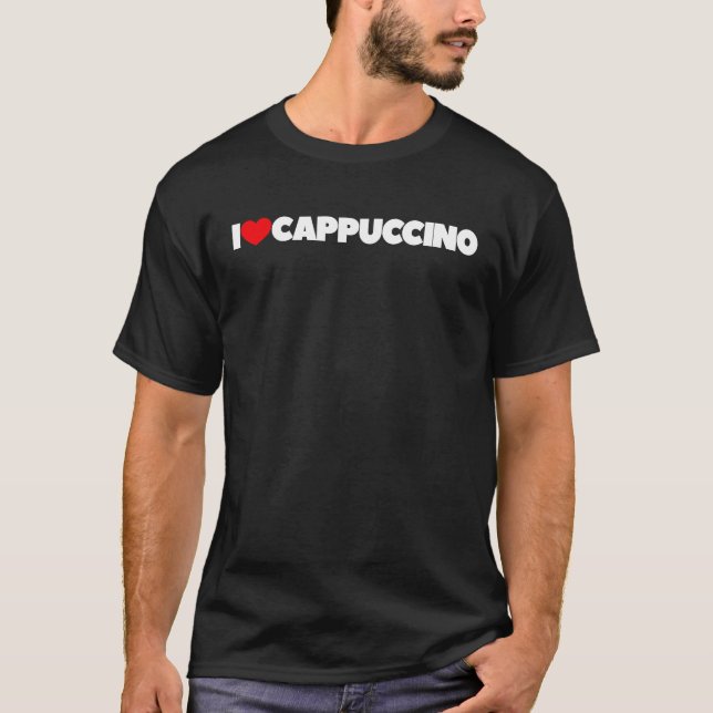 T-shirt I Love Heart Cappuccino (Devant)