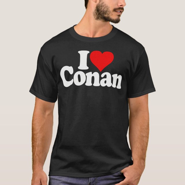 T-shirt I Love Heart Conan Nom Tee (Devant)