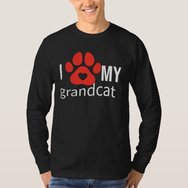 T-shirt I love Heart Grandcat (Devant)