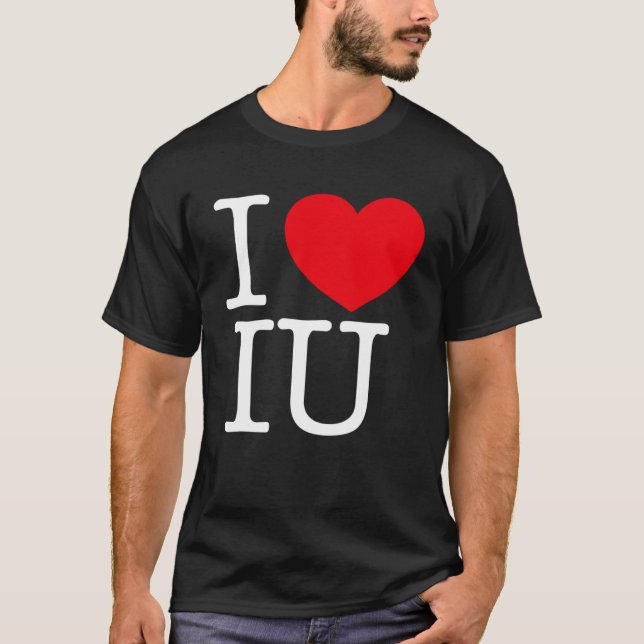T-shirt I Love Heart IU (Devant)
