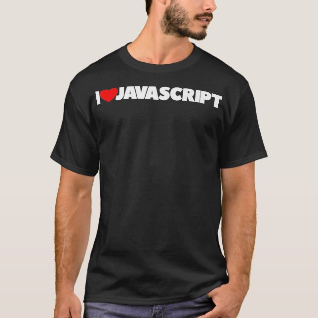 T-shirt I Love Heart Javascript Premium (Devant)