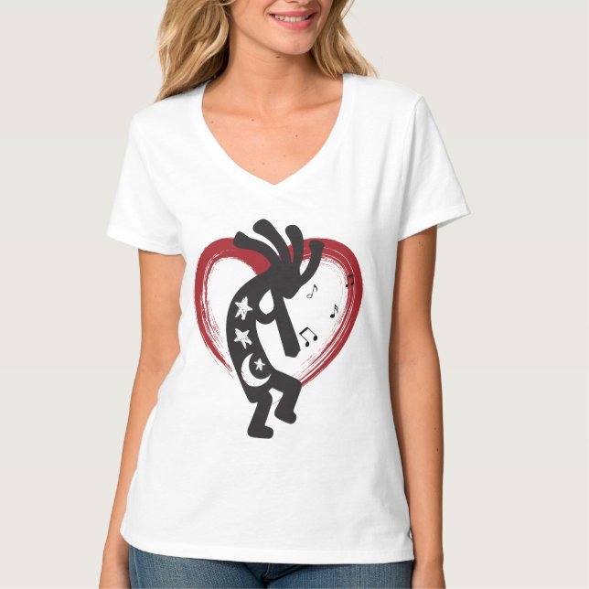 T-shirt I Love Heart Kokopelli (Devant)