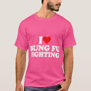 T-shirt I Love Heart Kung Fu Combattre