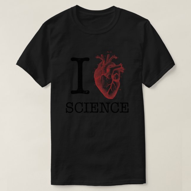 T-shirt I Love Heart Science - Biology Anatomy Illustratio (Design devant)